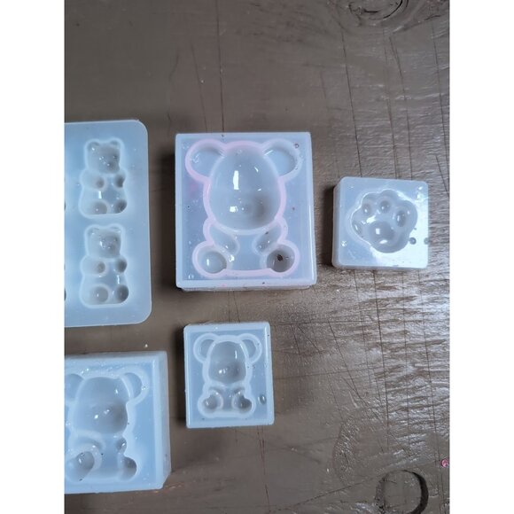 Lot of 6 Silicone Gummy Bear Moulds/Molds - Picture 3 of 7